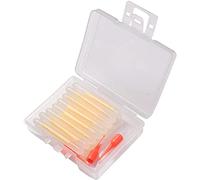 Pêche Fluorescent Lightstick Mini Silicone Flotteur de Pêche Canne Glow Sticks Pêche Fluorescent Lightstick Pêche Bâtons Lumineux Mini Silicone Pour La Pêche De Nuit, Pointe De Canne À Pêche Orange Cl