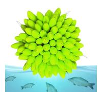 Pêche Haricots spatiovales, Bouchon de Flotteur 100X Bouchon de Perles | Boules flottantes lumineuses pour l'extérieur Pour le gréement, la ligne de pêche en eau salée intérieure arr