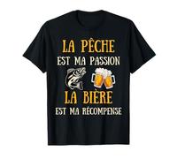 Pêche Homme Humour Pêcheur Idée Cadeau Humoristique Bière T-Shirt