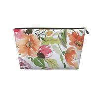 Pêche Pivoine, Trousse de Maquillage Trousse à cosmétiques Trousse de Toilette de Voyage Portable Pochette de Toilette