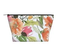 Pêche Pivoine, Trousse de Toilette Trousse de Maquillage Sac à cosmétiques Trousse de Toilette de Voyage Portable