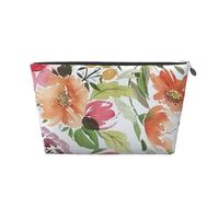Pêche Pivoine, Trousse de Toilette Trousse de Maquillage Sac à cosmétiques Trousse de Toilette de Voyage Portable