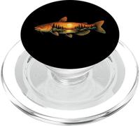 Pêche Poisson-Chat Boue Tête Plate Coucher de Soleil Nature Paysage PopSockets PopGrip pour MagSafe
