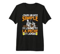 Pêche Poissons - Je suis Un Mec Simple Pecheur - Pêcheur T-Shirt Haut de Gamme