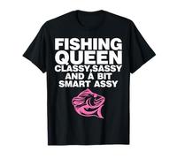 Pêche reine pêcheur femme femme fête des mères T-Shirt