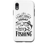 Pêche rétro pour un week-end paresseux - Je suis occupé à pêcher à l'achigan Coque pour iPhone XR