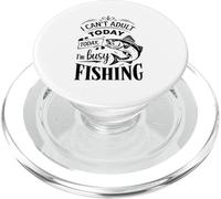Pêche rétro pour un week-end paresseux - Je suis occupé à pêcher à l'achigan PopSockets PopGrip pour MagSafe