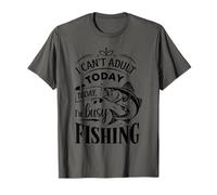Pêche rétro pour un week-end paresseux - Je suis occupé à pêcher à l'achigan T-Shirt