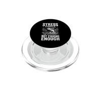 Pêche soulagement du Stress à Grande Bouche Bar pêcheur lac Humour PopSockets PopGrip pour MagSafe