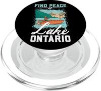 Pêche sur Le lac Ontario PopSockets PopGrip pour MagSafe