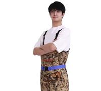 Pêche waders Cuissardes de pêche en Nylon épais, pantalons imperméables connectés, chaussures de pêche épaisses d'hiver for capturer des poissons, pantalons de pluie(29-30,Nylon half body (no pocket))
