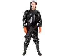 Pêche waders Pantalons de pêche imperméables épais, chaussures Wader, vêtements, maillots, costume, bottes complètes, ensemble poitrine, vêtements de pataugeoire for hommes et femmes(100 silk gloves,4