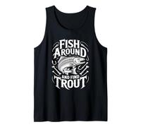 Pêcher Autour et trouver la Truite pêche Vintage Débardeur