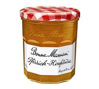 Pêches Bonne Maman Confiture française de fruits mûrs 370g
