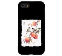 Pêches et Oiseaux Vintage Art Japonais Amour et longévité Coque pour iPhone SE (2020) / 7/8