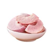 Pêches lyophilisées en tranches épaisses 45g, préservant la saveur fraîche et naturelle du fruit, légères et croustillantes(10pcs)