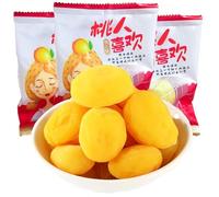 Pêches séchées croustillantes et juteuses faites aux fruits frais - Texture aigre-douce, dodue et humide, 30 g par paquet, 5 paquets pour une collation quotidienne et un plaisir en déplacement