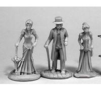 Pechetruite 3 x VICTORIANS - Reaper Bones Figurine pour Jeux de Roles Plateau - 80068