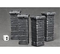 Pechetruite 4 x Pilier de Cloture de CIMETIERE - Reaper Bones Figurine pour Jeux de Roles Plateau - 77531