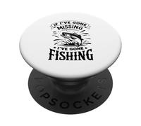 Pêcheur amusant rétro If I've Gone Missing I've Gone Fishing PopSockets PopGrip Adhésif