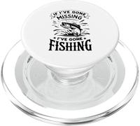 Pêcheur amusant rétro If I've Gone Missing I've Gone Fishing PopSockets PopGrip pour MagSafe