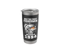 Pêcheur de 30 ans Les meilleurs pêcheurs sont nés en 1994 Gobelet isotherme en acier inoxydable double paroi