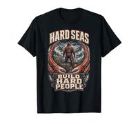 Pêcheur De Crabe Royal D'Alaska Hard Seas Build Hard People T-Shirt