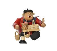 Pêcheur De Panier Kantenhocker BxTxH= 13x13x15cm NEU Fumeur Figurine De Fumée