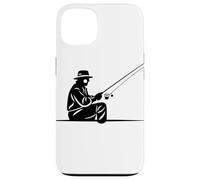 Pêcheur Dessin Pêcherie Leçons de pêche Coque pour iPhone 13