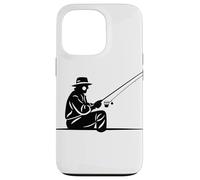 Pêcheur Dessin Pêcherie Leçons de pêche Coque pour iPhone 13 Pro