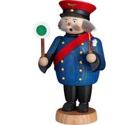 Pêcheur En Bois Multicolore HxBxT = 19x11x9cm NEU Figurine De Fumée