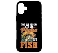 Pêcheur Le Reste Je M'En Fish Poissons Humour Pêche Idée Coque pour iPhone 16 Plus