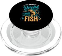 Pêcheur Le Reste Je M'En Fish Poissons Humour Pêche Idée PopSockets PopGrip pour MagSafe