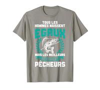 Pêcheur Meilleurs Devennent Pêcheurs Pêche Humour T-Shirt, Homme, Ardoise, XL