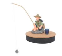 Pêcheur Miniature Flottant pour Aquarium, Figurine Décorative Asiatique | 1 Set, Effet Flottant Repositionnable, Reste Droit, Pvc Métal Écume, Aquascaping et Décors Thématiques