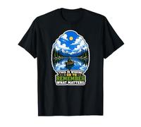 Pêcheurs à la Ligne : scène de pêche en Montagne et lac T-Shirt