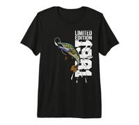 Pêcheurs Anniversaire né en 1981 Pêche Poissons Pêche T-Shirt Haut de Gamme