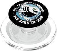 Pêcheurs Anniversaire né en 2000 Pêche Phrases drôles Pêche PopSockets PopGrip pour MagSafe