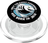 Pêcheurs Anniversaire né en 2010 Pêche Phrases drôles Pêche PopSockets PopGrip pour MagSafe