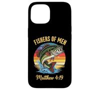 Pêcheurs d'hommes Matthieu 4-19 Bible Christian Amateur de pêche Coque pour iPhone 15