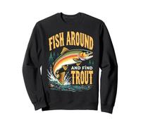 Pêchez et Trouvez la Truite Vintage Funny Fishing Sweatshirt