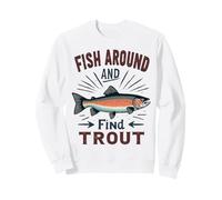 Pêchez et Trouvez la Truite Vintage Funny Fishing Sweatshirt