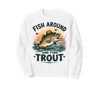 Pêchez et Trouvez la Truite Vintage Funny Fishing Sweatshirt