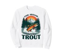 Pêchez et Trouvez la Truite Vintage Funny Fishing Sweatshirt