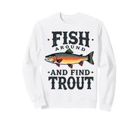 Pêchez et Trouvez la Truite Vintage Funny Fishing Sweatshirt