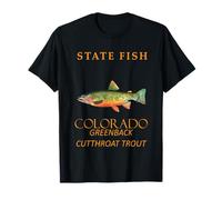 Pêchez la truite à dos vert dans le Territoire du Colorado T-Shirt
