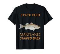 Pêchez Le Bar rayé dans Le Territoire du Maryland T-Shirt