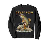 Pêchez l'omble de fontaine dans le Territoire du New Jersey Sweatshirt