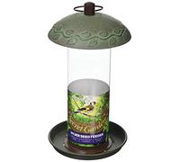 Peckish Secret Garden Mangeoire à Oiseaux, Mangeoire à Graines de Niger, 14x14x25 cm, Vert