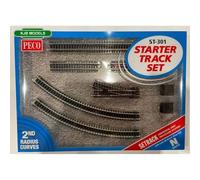 Peco Ensemble de voies de modèle de train N Gauge Code 80 ST-301 Setrack Radius 2 Starter Track Set